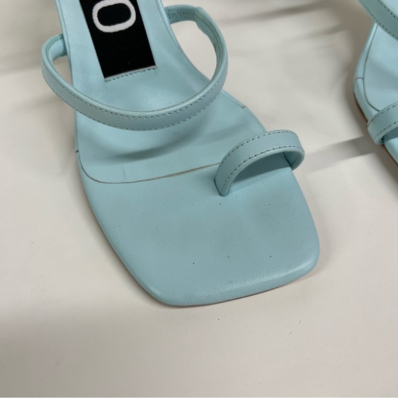 SENSO 7.5 Kendall II Sandals square toe ankle wrap buckle triangle heel - Picture 7 of 14